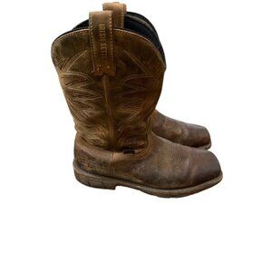 Irish Setter Work 83923 Marshall Western Square Soft Toe Leather Brown Boots 11